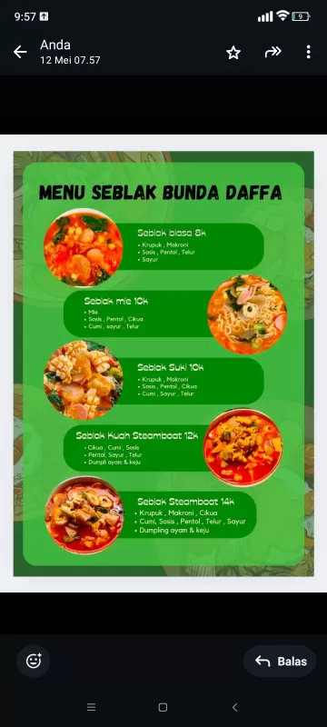 SEBLAK BIASA LEVEL 1